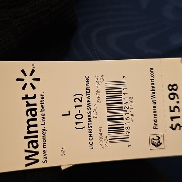 Disney Jack Skellington Kid's Black and Red Sweater - Picture 7 of 7